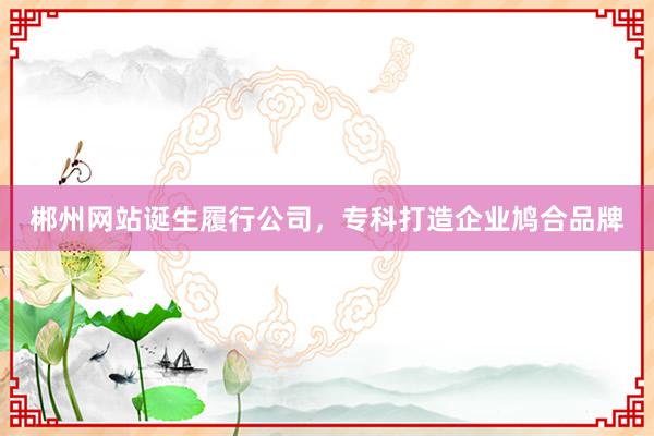 郴州网站诞生履行公司，专科打造企业鸠合品牌